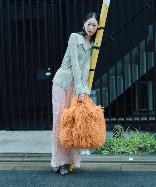 Color shaggy bag / カラーシャギーバッグ（ハンドバッグ）｜yae（ヤエ