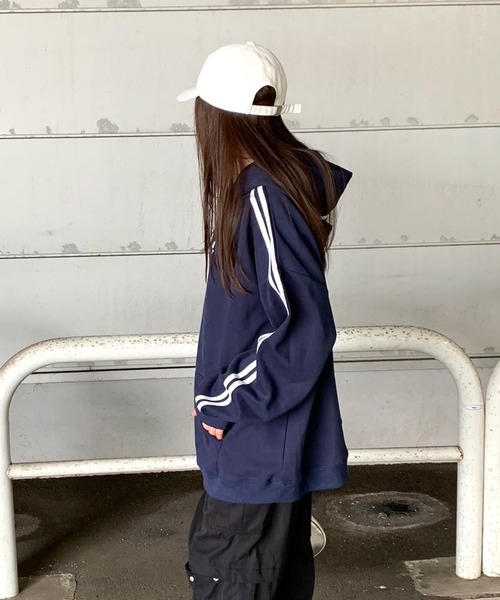 non-hedge（ノンヘッジ）の「ラインロゴビッグパーカー（パーカー・レディース・ブラック/オートミール/ネイビー・FREE）」の17枚目の写真