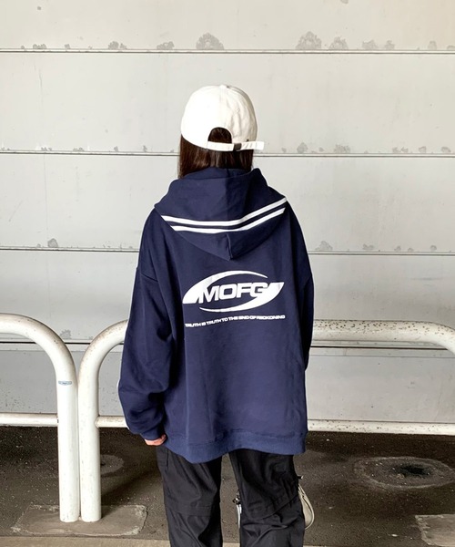 non-hedge（ノンヘッジ）の「ラインロゴビッグパーカー（パーカー・レディース・ブラック/オートミール/ネイビー・FREE）」の18枚目の写真