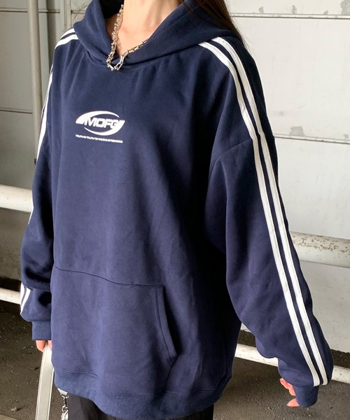 non-hedge（ノンヘッジ）の「ラインロゴビッグパーカー（パーカー・レディース・ブラック/オートミール/ネイビー・FREE）」の22枚目の写真