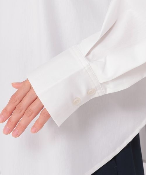 ブラウス シャツ 「ウタオ」袖タックバンドカラーブラウス レディース ウタオ》袖タックバンドカラーブラウス | [公式]ウタオ（Utao:）通販