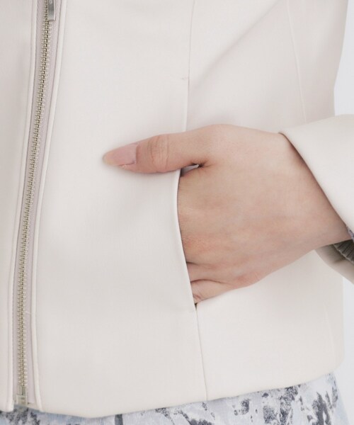 セール】ストレッチライダースジャケット【洗える】（ライダース