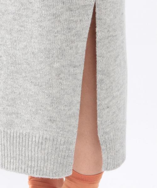 Another Edition（アナザーエディション）の「ニットスリットスカート/ AEBC W/N ニットスリット SK（スカート・レディース・ホワイト/ブラック/ライトグレー/オリーブ・フリー）」の8枚目の写真