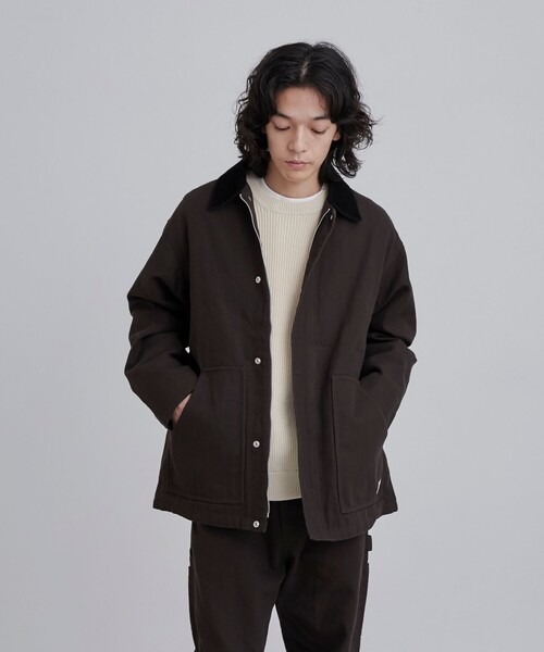 SMITH'S（スミス）の「SMITH’S（スミス）別注ダックカバーオール（カバーオール・メンズ・ブラック/モカ・M/L/XL）」の3枚目の写真