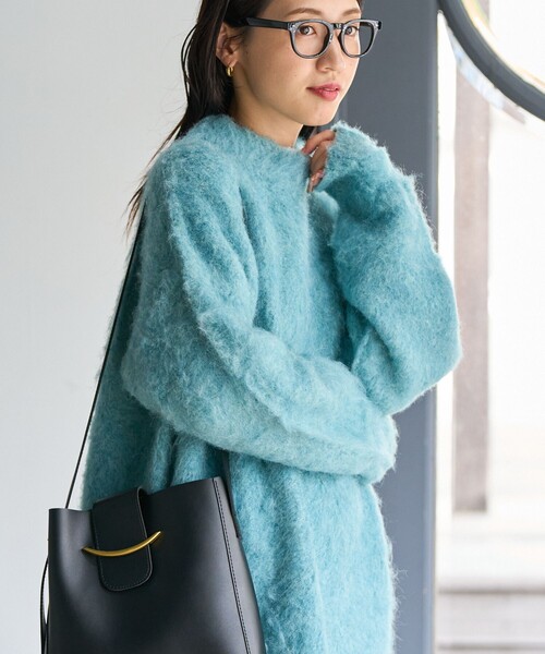 セール】限定展開 シャギー メランジ カラー ニット プルオーバー