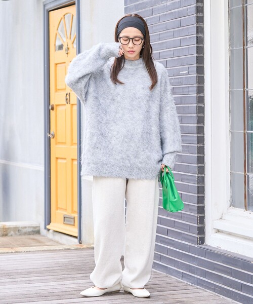 セール】限定展開 シャギー メランジ カラー ニット プルオーバー