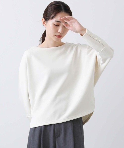 Gready Brilliant(グレディブリリアン)の「ダンボールパールドルマンカットソー(Tシャツ/カットソー・レディース・アイボリー/ブラック・38)」の17枚目の写真