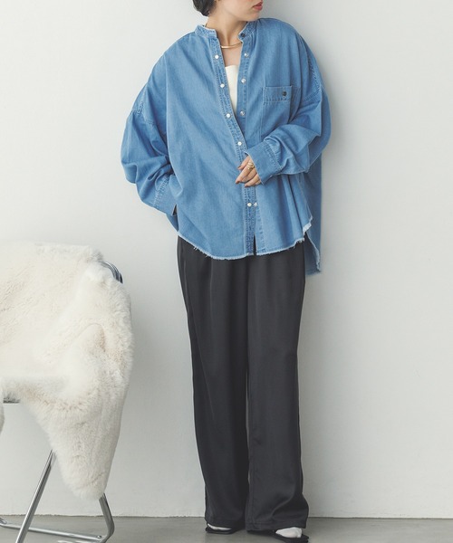 hunch（ハンチ）の「【WEB限定/別注】サテンパラシュートパンツ（その他パンツ・レディース・ゴールド/ライトベージュ/ブラック・FREE）」の10枚目の写真