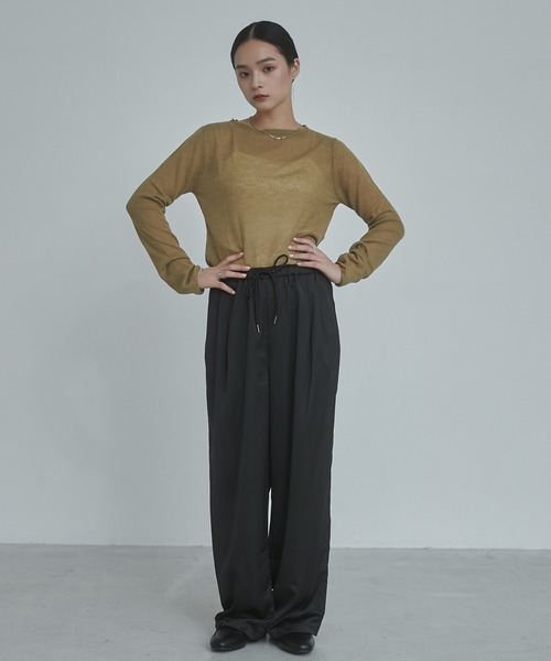 hunch（ハンチ）の「【WEB限定/別注】サテンパラシュートパンツ（その他パンツ・レディース・ゴールド/ライトベージュ/ブラック・FREE）」の14枚目の写真