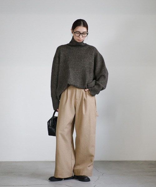 select MOCA（セレクトモカ）の「ウールタッチペインターパンツ（その他パンツ・レディース・ベージュ/ブラック/チャコールグレー/ブラウン・MEDIUM/LARGE/SMALL）」の18枚目の写真