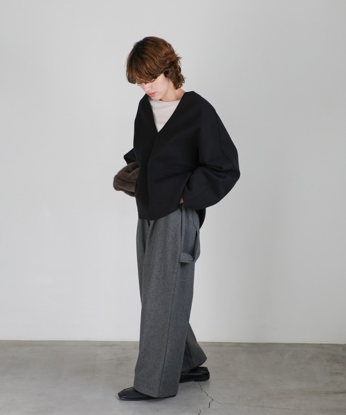 select MOCA（セレクトモカ）の「ウールタッチペインターパンツ（その他パンツ・レディース・ベージュ/ブラック/チャコールグレー/ブラウン・MEDIUM/LARGE/SMALL）」の22枚目の写真