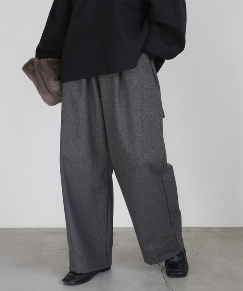 select MOCA（セレクトモカ）の「ウールタッチペインターパンツ（その他パンツ・レディース・ベージュ/ブラック/チャコールグレー/ブラウン・MEDIUM/LARGE/SMALL）」の20枚目の写真
