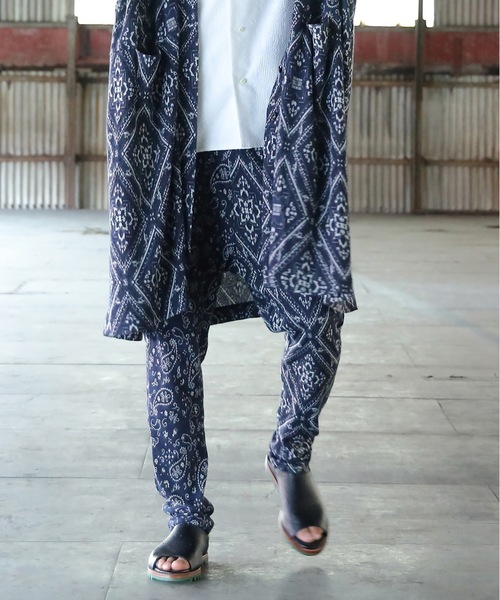 stof ストフ ブラック ダメージ サルエルパンツ D.HYGEN - Bum Flap Damaged Denim Drop Crotch Slim Pants