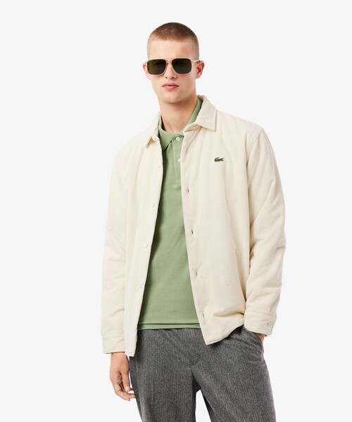 裏地キルティング インサレーションコーデュロイシャツジャケット