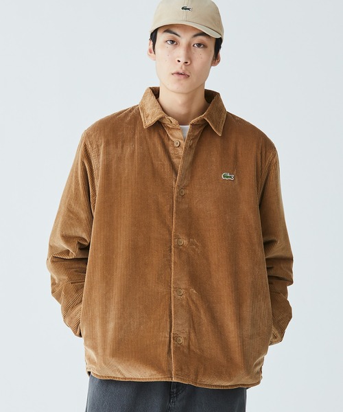 LACOSTE（ラコステ）の「裏地キルティング インサレーションコーデュロイシャツジャケット（シャツ/ブラウス・メンズ・ブラック/ブラウン/オフホワイト・38/40/39/41）」の10枚目の写真
