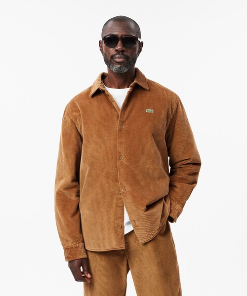 LACOSTE（ラコステ）の「裏地キルティング インサレーションコーデュロイシャツジャケット（シャツ/ブラウス・メンズ・ブラック/ブラウン/オフホワイト・38/40/39/41）」の19枚目の写真