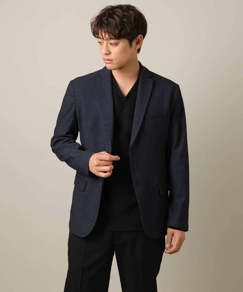 a.v.v（アーヴェヴェ）の「【ジャケイン可/細見え】モール幾何柄Ｖネックプルオーバー（Tシャツ/カットソー・メンズ・ブラック/ホワイト/ライトグレー・44/46/48/50/52）」の19枚目の写真