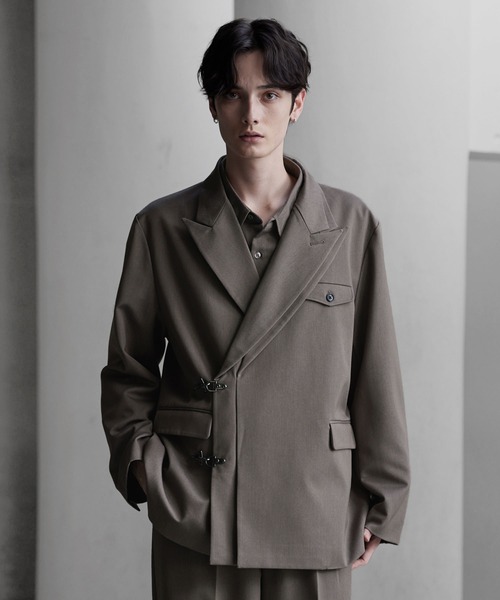 CLEL　プライムTR ダブルラペルテーラードジャケット　XS　ブラック 88468837b_10071_d_500.jpg