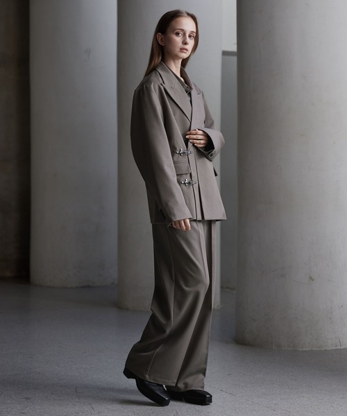 専用出品CLEL Prime TR ダブルラペルテーラードジャケット CLEL】Prime TR Double Lapel Tailored Jacket / プライムTR