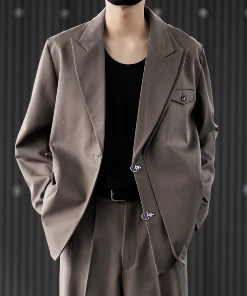 CLEL　プライムTR ダブルラペルテーラードジャケット　XS　ブラック CLEL（クレイル）の「【CLEL】Prime TR Double Lapel Tailored