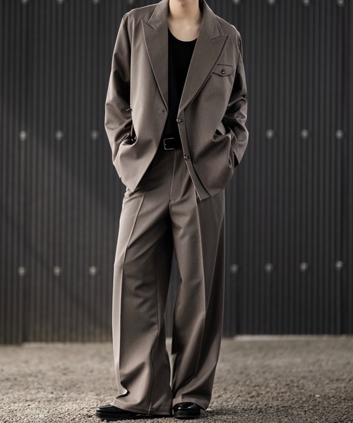 CLEL】Prime TR Double Lapel Tailored Jacket / プライムTR