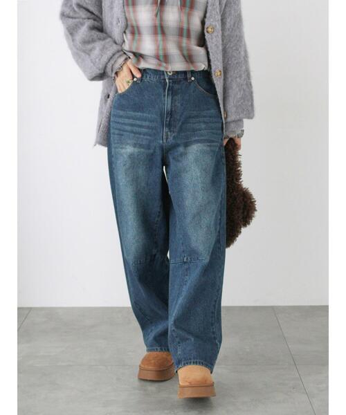 Lugnoncure（ルノンキュール）の「バレルレッグバギーデニムパンツ（その他パンツ・レディース・ブラック/ブルー/ベージュ・M/L）」の19枚目の写真