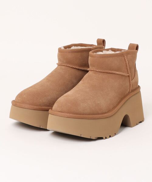 UGG(アグ)の「W CLASSIC ULTRA MINI NEW HEIGHTS 1158311-CHE(ブーツ・レディース・ブラウン・6/8/9/5/7)」の8枚目の写真