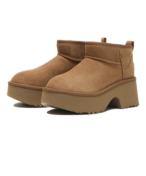 UGG(アグ)の「W CLASSIC ULTRA MINI NEW HEIGHTS 1158311-CHE(ブーツ・レディース・ブラウン・6/8/9/5/7)」の3枚目の写真