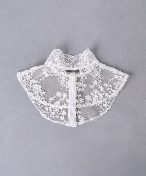 IRIS47（イリスフォーセブン）の「【別注】＜IRIS 47＞レースカラー/付け襟（付け襟・レディース・ブラック/ホワイト・FREE）」の11枚目の写真