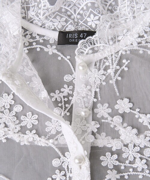 IRIS47（イリスフォーセブン）の「【別注】＜IRIS 47＞レースカラー/付け襟（付け襟・レディース・ブラック/ホワイト・FREE）」の12枚目の写真