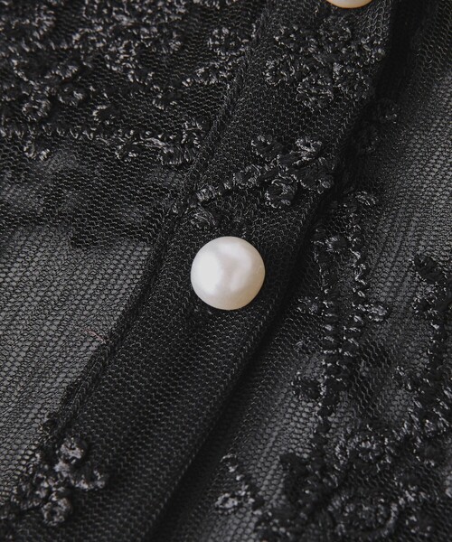 IRIS47（イリスフォーセブン）の「【別注】＜IRIS 47＞レースカラー/付け襟（付け襟・レディース・ブラック/ホワイト・FREE）」の15枚目の写真