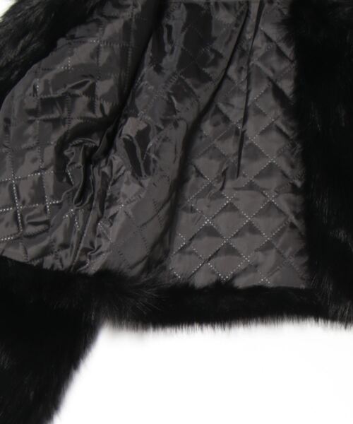 セール】襟付きショート丈ファージャケット（その他アウター）｜LADY