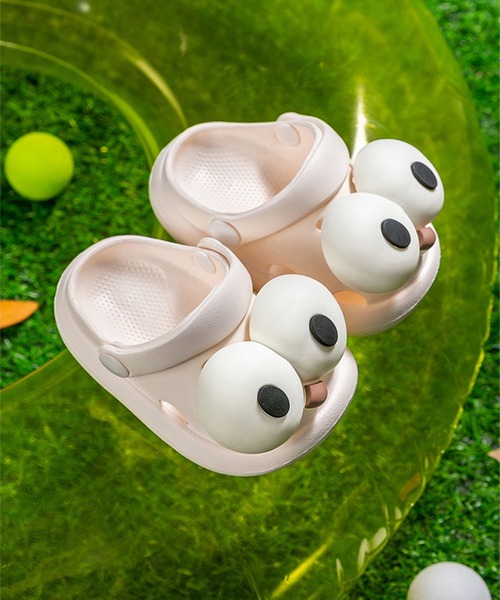 セール】【shoes365】かわいいビッグアイ スリッパサンダル（サンダル