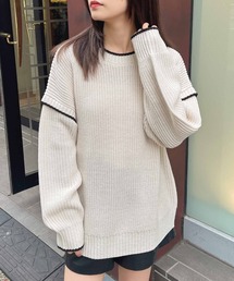 INGNI | 配色ステッチニット(ニット/セーター)