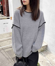 配色ステッチニット