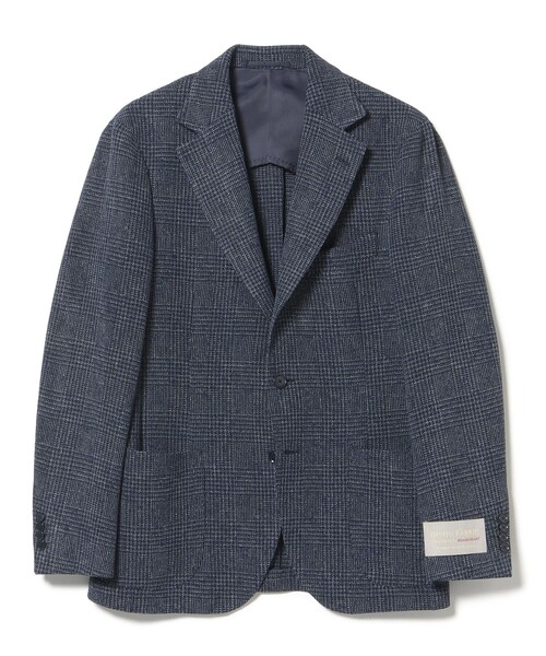 BEAMS HEART(ビームスハート)の「サマーツイード グレインプレイド 3ボタン ジャケット 25SS(S~XL)【ストレッチ】(テーラードジャケット・メンズ・ネイビー・MEDIUM/LARGE/SMALL/X-LARGE)」の8枚目の写真