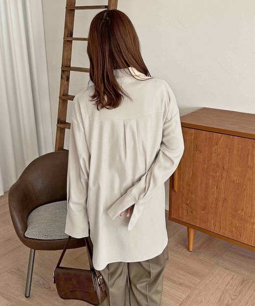 apres jour clair(アプレジュールクレア)の「【apres jour clair】コーデュロイデザインシャツ【ZOZOTOWN限定アイテム】(シャツ/ブラウス・レディース・オリーブ/アイボリー/ボルドー・フリー/X-LARGE)」の8枚目の写真