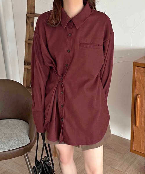 apres jour clair(アプレジュールクレア)の「【apres jour clair】コーデュロイデザインシャツ【ZOZOTOWN限定アイテム】(シャツ/ブラウス・レディース・オリーブ/アイボリー/ボルドー・フリー/X-LARGE)」の19枚目の写真
