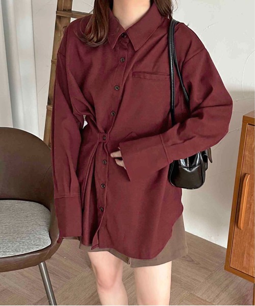 apres jour clair(アプレジュールクレア)の「【apres jour clair】コーデュロイデザインシャツ【ZOZOTOWN限定アイテム】(シャツ/ブラウス・レディース・オリーブ/アイボリー/ボルドー・フリー/X-LARGE)」の20枚目の写真
