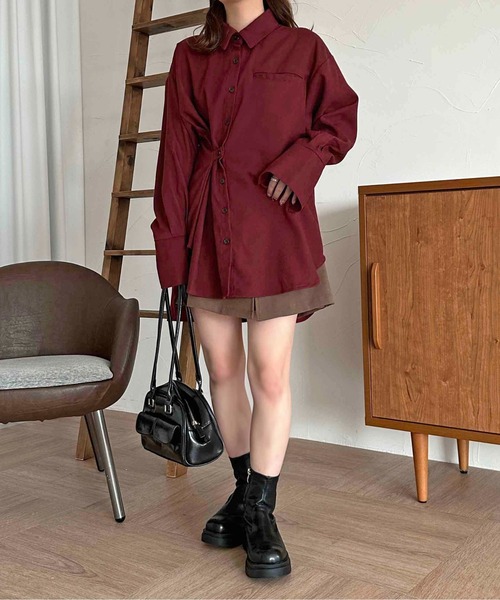 apres jour clair(アプレジュールクレア)の「【apres jour clair】コーデュロイデザインシャツ【ZOZOTOWN限定アイテム】(シャツ/ブラウス・レディース・オリーブ/アイボリー/ボルドー・フリー/X-LARGE)」の22枚目の写真