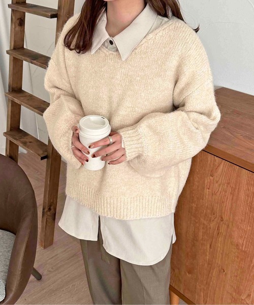 apres jour clair(アプレジュールクレア)の「【apres jour clair】コーデュロイデザインシャツ【ZOZOTOWN限定アイテム】(シャツ/ブラウス・レディース・オリーブ/アイボリー/ボルドー・フリー/X-LARGE)」の12枚目の写真