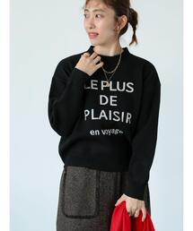 Lugnoncure | ロゴジャカードニット(ニット/セーター)