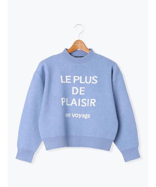 Lugnoncure（ルノンキュール）の「ロゴジャカードニット（ニット/セーター・レディース・モカ/グレー/ブルー/ブラック・F）」の19枚目の写真