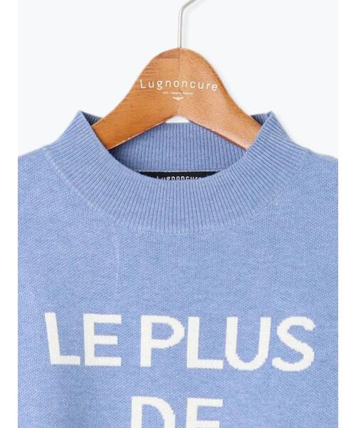 Lugnoncure（ルノンキュール）の「ロゴジャカードニット（ニット/セーター・レディース・モカ/グレー/ブルー/ブラック・F）」の10枚目の写真