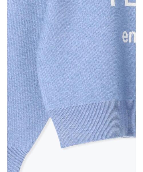 Lugnoncure（ルノンキュール）の「ロゴジャカードニット（ニット/セーター・レディース・モカ/グレー/ブルー/ブラック・F）」の12枚目の写真