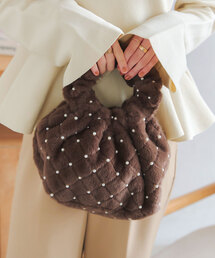KOBE LETTUCE | パールドットキルティングミニバッグ(ハンドバッグ)
