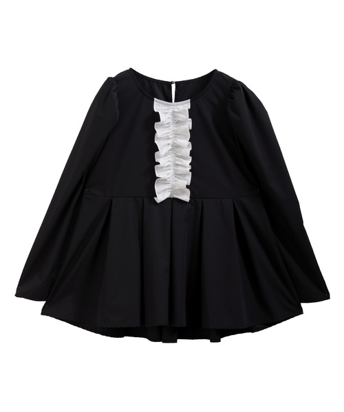 MERAKI バイカラーフリルデザインブラウス MERAKI ブラウス シャツ バイカラーフリルデザインブラウス レディース