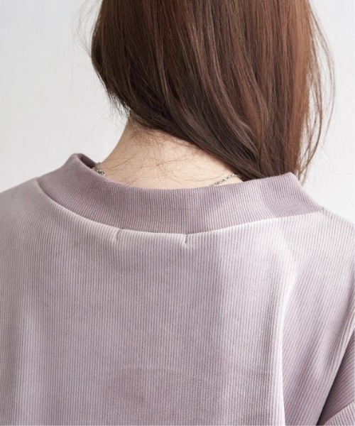 LBC(エルビーシー)の「【お得だ値】ベロアコールフェイクプルオーバー(Tシャツ/カットソー・レディース・チャコールグレー/ピンク/カーキブラウン/モカ・M/L)」の20枚目の写真