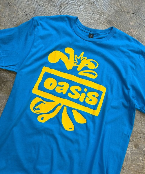 Oasis サークルロゴ Tシャツ グレー　Lサイズ　オアシス Oasis サークルロゴ Tシャツ グレー Lサイズ オアシス Oasis