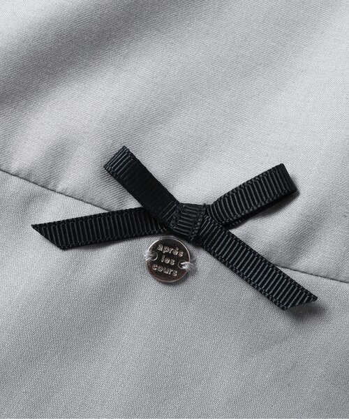 apres les cours（アプレレクール）の「【フォーマル対応/ジュニア対応】フリル衿フレアワンピース＿アプレレクールマシェリ（ワンピース・キッズ・ライトグレー/ブラック・140/130/120/110/100/90/80）」の15枚目の写真